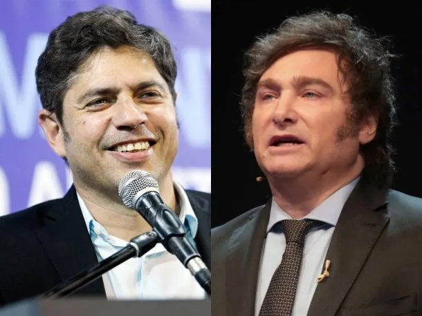 Imagen de Javier Milei y Axel Kicillof