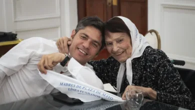 Axel Kicillof y Taty Almeida en un momento de su relación