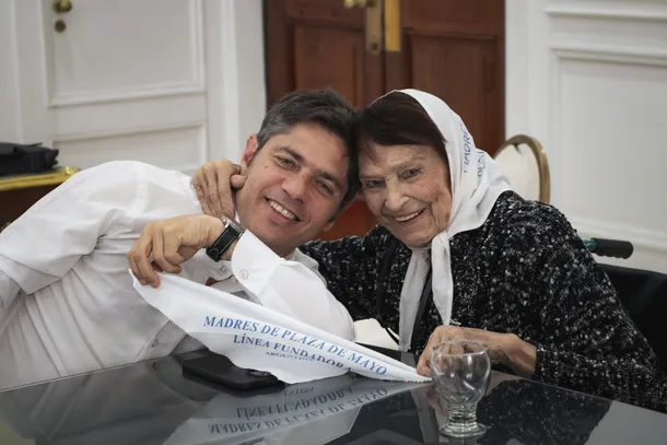 Axel Kicillof y Taty Almeida en un momento de su relación