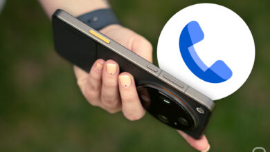 Imagen de un teléfono móvil con una llamada scam en la pantalla