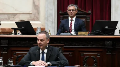 Manuel Adorni en el Congreso