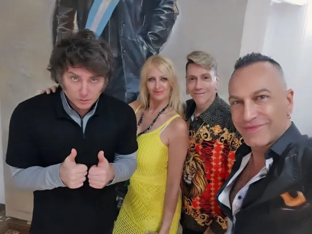 Roberto Piazza y Javier Milei en un evento anterior