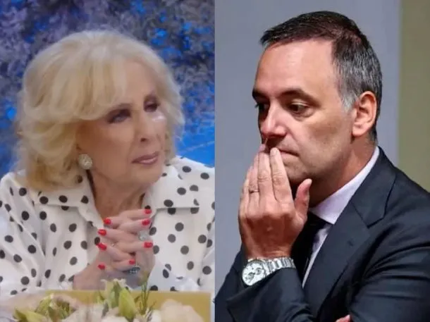 Mirtha Legrand y Manuel Adorni en fotografías separadas