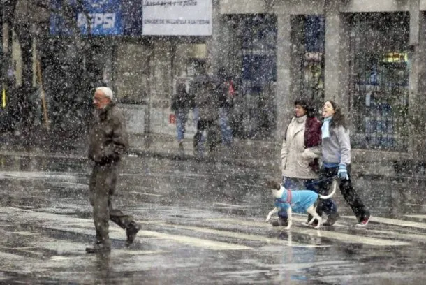 Nieve en Buenos Aires, invierno en la ciudad
