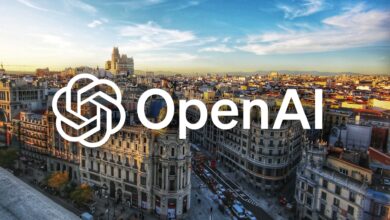 Logo de OpenAI en el contexto de su expansión en Madrid
