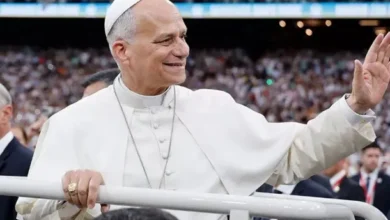 El Papa León XIV en una misa en el Vaticano