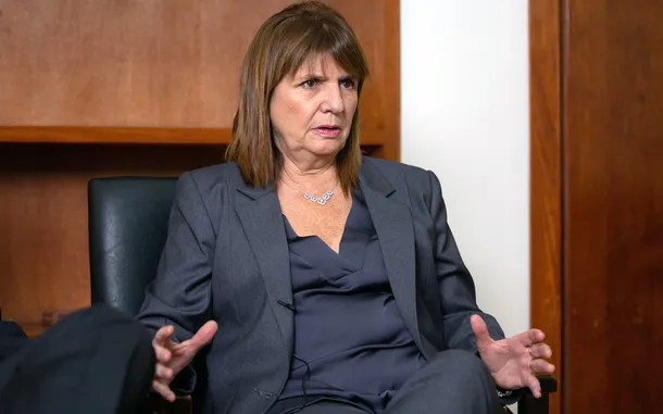 Patricia Bullrich en una sesión del Senado