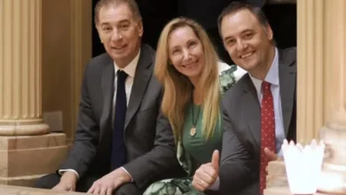 Diego Santilli y Javier Milei en la Quinta de Olivos