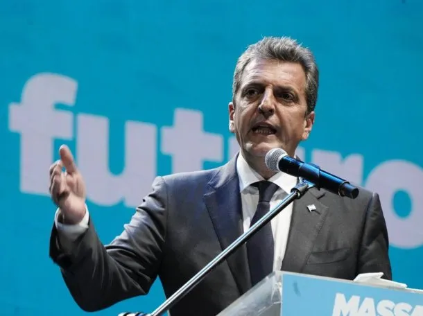 Sergio Massa en una conferencia de prensa