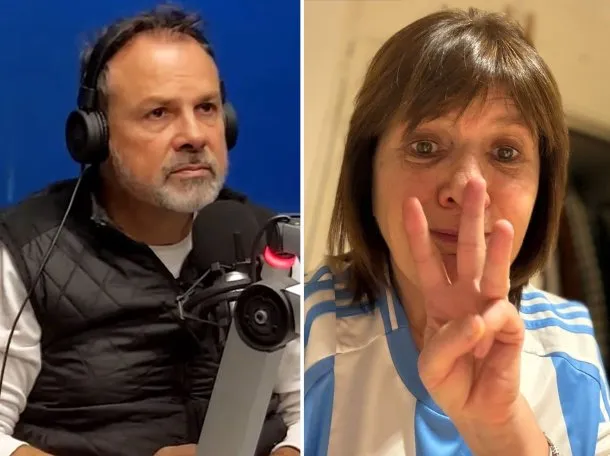 Patricia Bullrich y Gustavo Sylvestre en una foto polémica