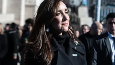 Victoria Villarruel y Javier Milei en el Día de la Bandera
