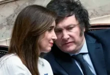 Javier Milei y Victoria Villarruel en un acto oficial