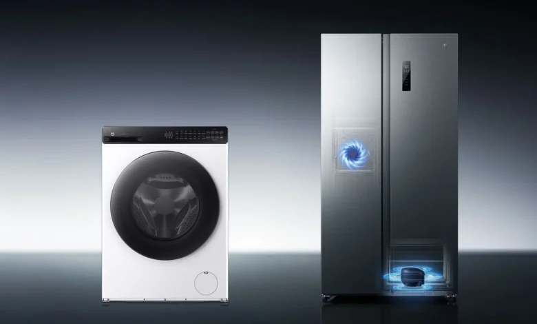 Frigorífico Mijia Side-by-Side 621 L y lavadora-secadora Mijia Front Load Washer Dryer de 8 kg