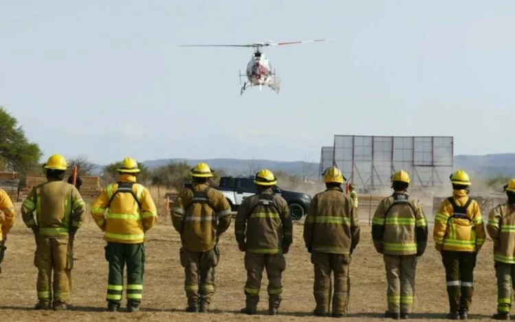 Incendio forestal en una zona rural de Córdoba