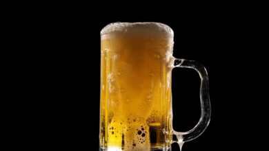 Una cerveza sin alcohol fresca en un vaso