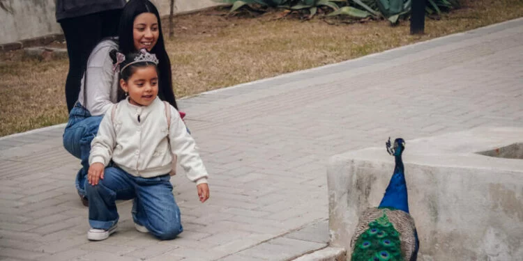 Familia disfrutando en el Parque de la Biodiversidad