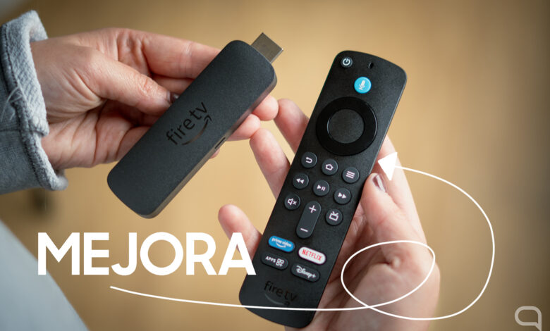 Interfaz de Amazon Fire TV con Pantalla Adaptativa