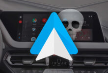 Pantalla de Android Auto en un vehículo