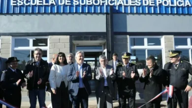 Estudiantes de la Escuela de Suboficiales de la Policía de Córdoba durante una formación práctica