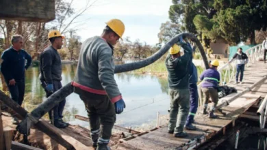 Imagen del nuevo puente en el Parque Sarmiento