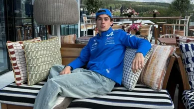 Franco Colapinto en el circuito de Hungaroring