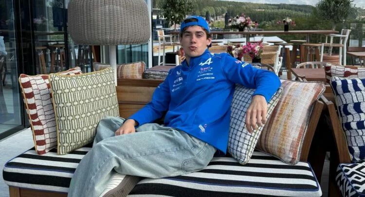 Franco Colapinto en el circuito de Hungaroring