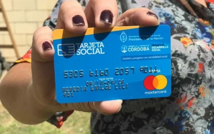 Imagen de la Tarjeta Social Córdoba, con logo del Gobierno provincial