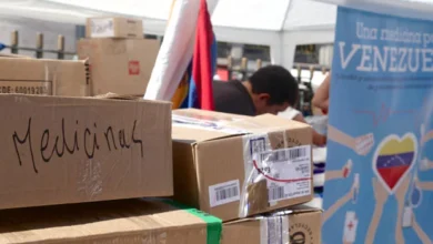 Imagen de los medicamentos donados por la Municipalidad de Córdoba para Venezuela