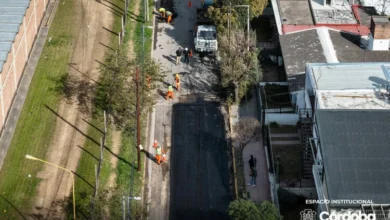 Imagen de una calle en reparación en Córdoba