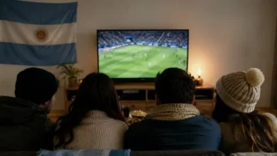 Imagen del estadio de fútbol en Córdoba con cielo nublado
