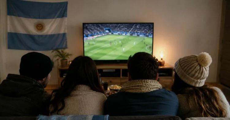 Imagen del estadio de fútbol en Córdoba con cielo nublado