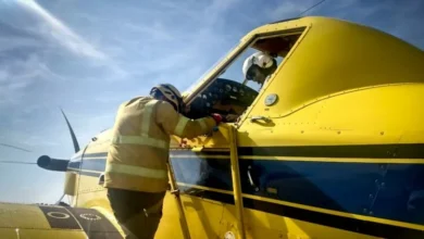 Incendio forestal en una zona serrana de Córdoba