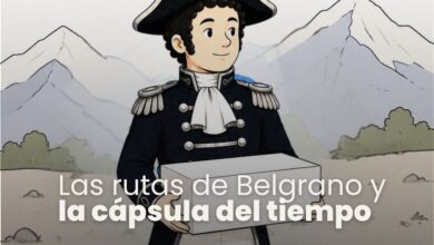 Niños y niñas participando del taller ‘Las Rutas de Belgrano y la cápsula del tiempo’ en la Feria del Libro Infantil