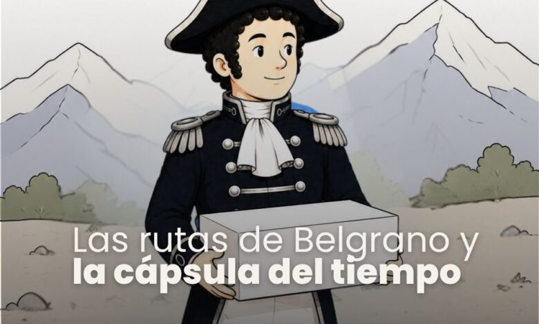 Niños y niñas participando del taller ‘Las Rutas de Belgrano y la cápsula del tiempo’ en la Feria del Libro Infantil