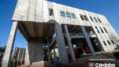 Imagen de la construcción de la nueva sede de la Universidad Provincial de Córdoba en la zona sur