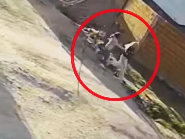 Imagen de una escena del crimen en Villa Dorrego