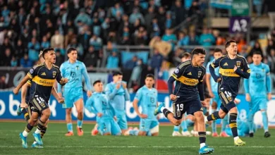 Imagen de los jugadores de Boca Juniors durante un partido de la Copa Sudamericana