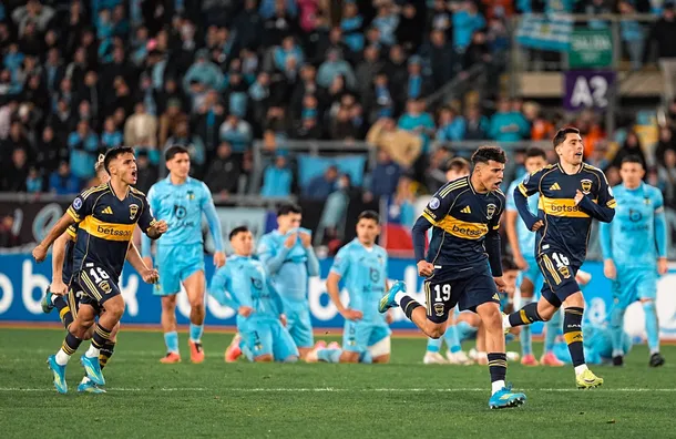 Imagen de los jugadores de Boca Juniors durante un partido de la Copa Sudamericana
