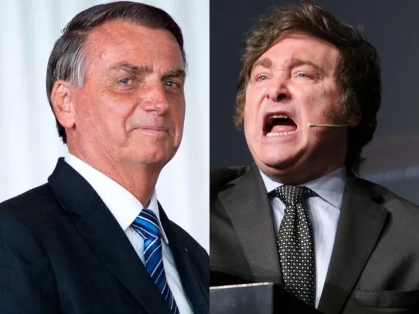 Javier Milei y Jair Bolsonaro en una imagen de archivo