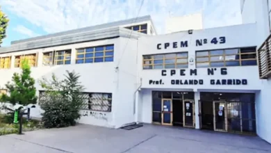 Imagen de una escuela en Neuquén