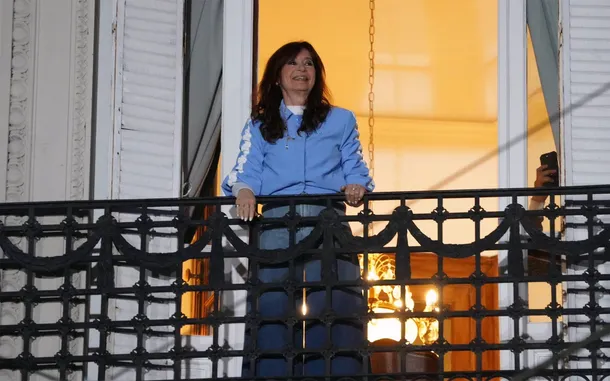 Cristina Kirchner en una rueda de prensa