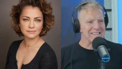 Dolores Fonzi y Alejandro Fantino en fotos separadas, representando el conflicto entre ellos