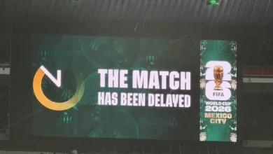 Imágenes de la tormenta en el Estadio Azteca antes del partido entre México y Ecuador