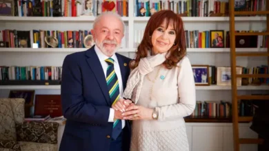 Cristina Fernández de Kirchner en una conferencia de prensa
