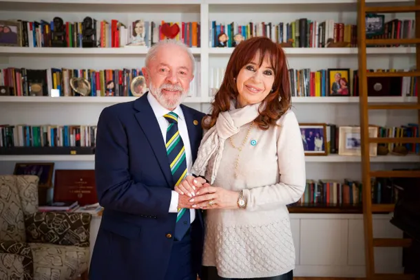 Cristina Fernández de Kirchner en una conferencia de prensa