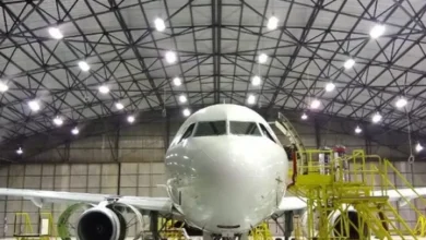 Imagen de un avión IA-63 Pampa III Block 2 en producción en la Fábrica Argentina de Aviones