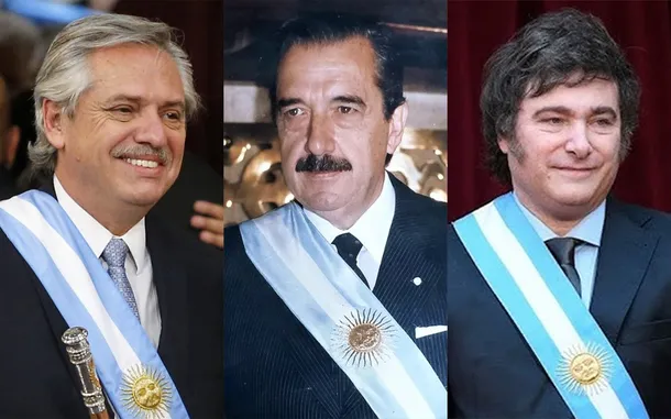 Imágenes de la selección argentina celebrando un título importante