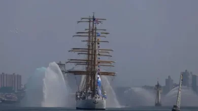 La Fragata Libertad en el Desfile Naval Sail 4th 250