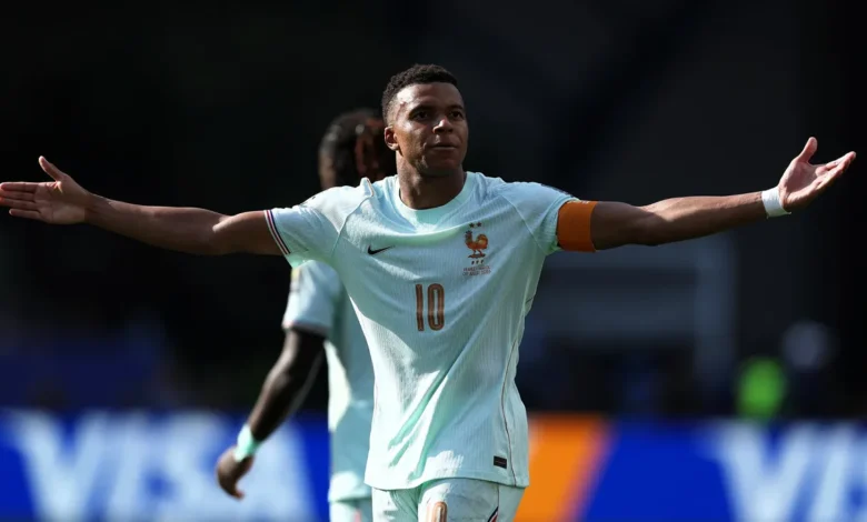 Kylian Mbappé en acción durante el Mundial 2026