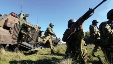 Miembros de las Fuerzas Armadas en una ceremonia oficial